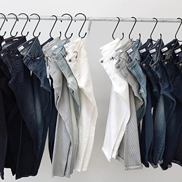 Durable 12-Pack Vinyl Coated S Hooks for Home Organization