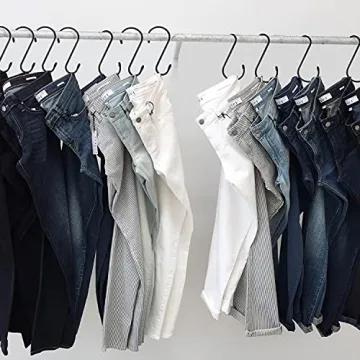 Durable 12-Pack Vinyl Coated S Hooks for Home Organization