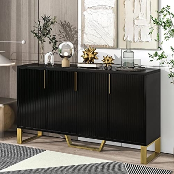 VilroCaz Modern 60'' Large Storage Cabinet Sideboard