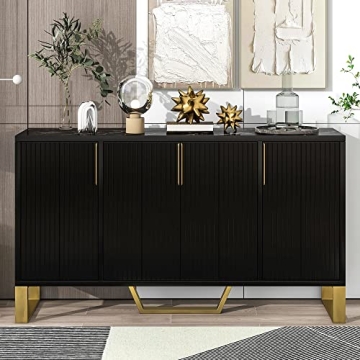 VilroCaz Modern 60'' Large Storage Cabinet Sideboard