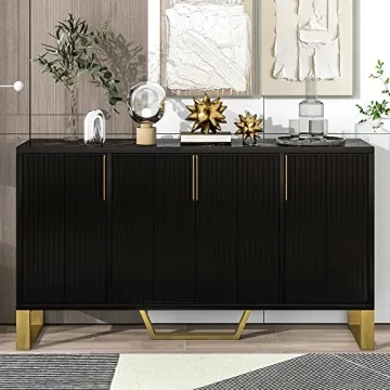 VilroCaz Modern 60'' Large Storage Cabinet Sideboard