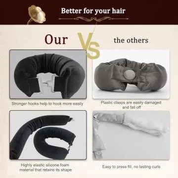 Flylipu Heatless Hair Curler for Healthy Curls Overnight