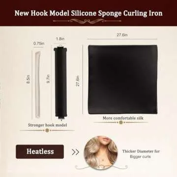 Flylipu Heatless Hair Curler for Healthy Curls Overnight