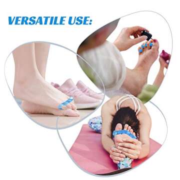 Toe Separators for Bunion & Hammer Toe Relief - Blue