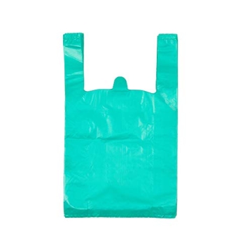 LazyMe T-Shirt Carry-Out Bags Plastic Grocery Bags with Handles Shopping Bags in Bulk Restaurant Bag...