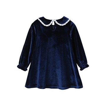 Mud Kingdom Toddler Girls Velvet Dress for Special Events