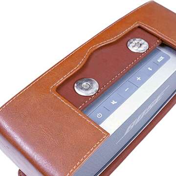 Tuff Luv Vintage Genuine Leather Travel Case for Bose Sound Link Mini/Mini II - Brown
