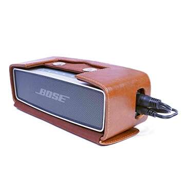 Tuff Luv Vintage Genuine Leather Travel Case for Bose Sound Link Mini/Mini II - Brown