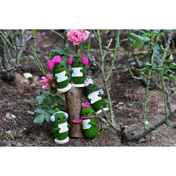 KALAWALK Funny Crochet Pickles with Affirmations Cards