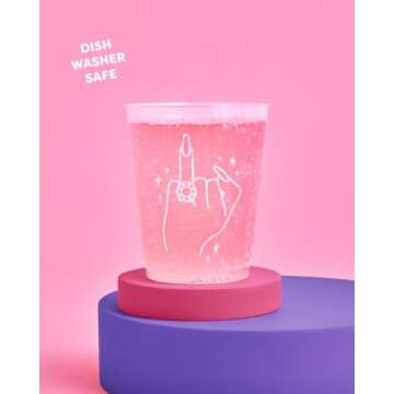 xo, Fetti Bachelorette Party Ring Finger Reusable Cups