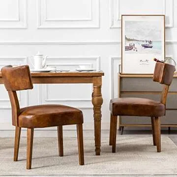 HNY Century Modern Dining Chairs Set of 4 for Comfort