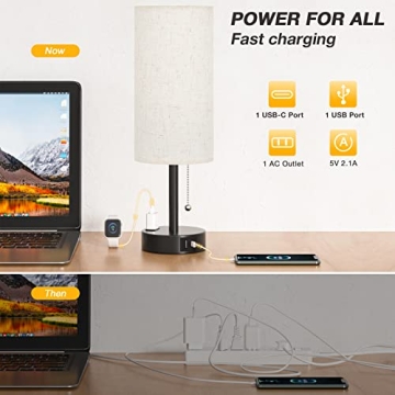Stylish USB Bedroom Lamp Set - 3 Color Modes Included