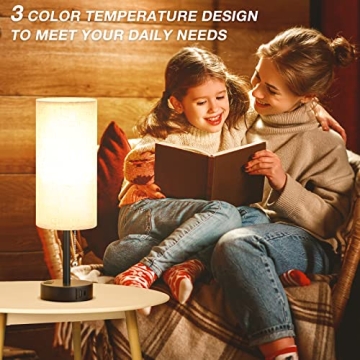 Stylish USB Bedroom Lamp Set - 3 Color Modes Included