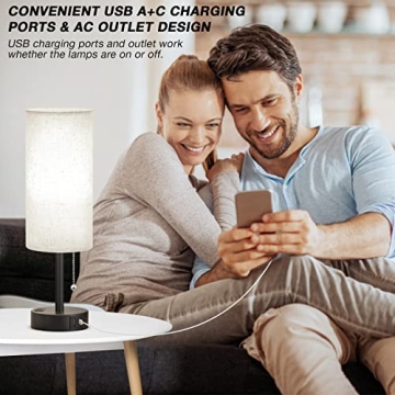 Stylish USB Bedroom Lamp Set - 3 Color Modes Included