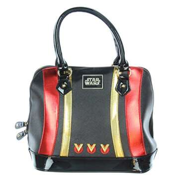 Star Wars Black Squadron Poe Helmet Inspired Dome Satchel - Unique and Stylish Backpack for Fans