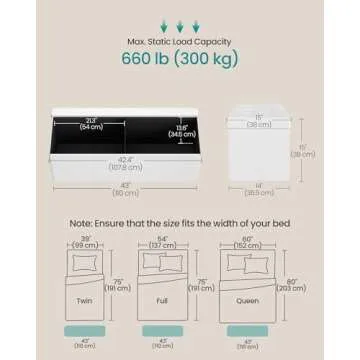 SONGMICS Folding Storage Ottoman - Stylish & Versatile
