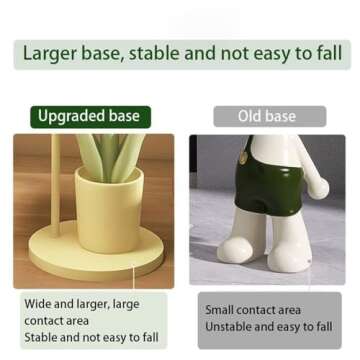 Flower Side Table, Creative End Table, Bedside Table with Adjustable Light, Funky Resin Coffee Table for Living Room, Bedroom, Patio(Pink)