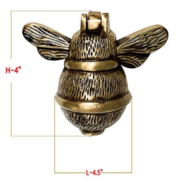 Charming Solid Brass Bumblebee Door Knocker for Your Home