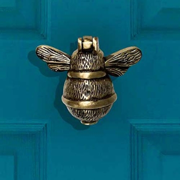 Charming Solid Brass Bumblebee Door Knocker for Your Home