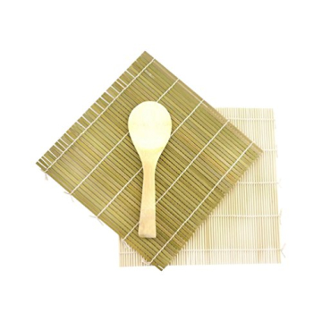 JapanBargain 3675, Sushi Roller Sushi Making Kit Sushi Mat Bamboo Sushi Rolling Mat with Rice Paddle...