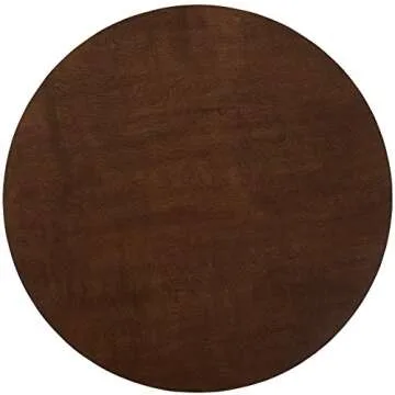 Crosley Furniture Landon Mid-Century Modern Round Wood Dining Table, Mahogany