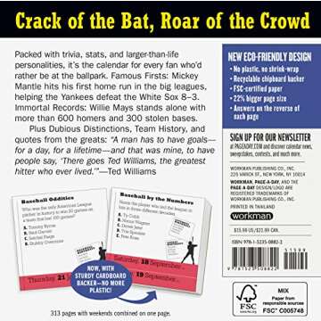 Year of Baseball Trivia! Page-A-Day Calendar 2021