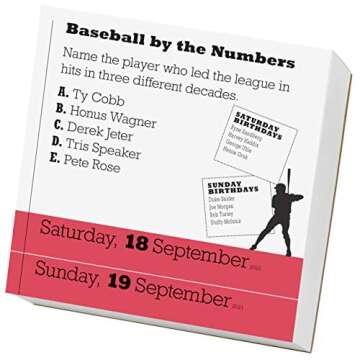 Year of Baseball Trivia Page-A-Day Calendar 2021