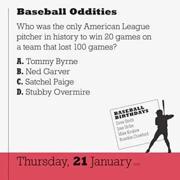 Year of Baseball Trivia Page-A-Day Calendar 2021