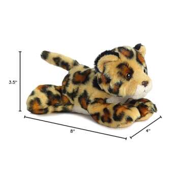 Aurora® Adorable Mini Flopsie™ Amazon Jaguar™ Stuffed Animal - Playful Ease - Timeless Companions - Brown 8 Inches