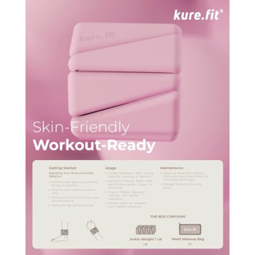 Kure.fit Adjustable Wrist & Ankle Weights for Women