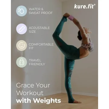 Kure.fit Adjustable Wrist & Ankle Weights for Women