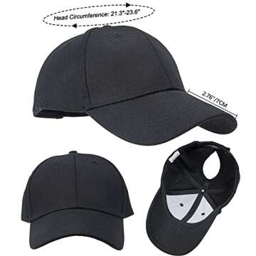 Stylish High Ponytail Baseball Hat for Women with Sun Protection