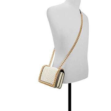 ALDO Women's Mini Greenwald Crossbody Bag, Bone
