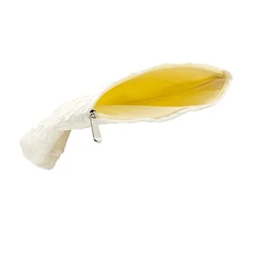 PAZIMIIK Makeup Bags for Purse Zipper Cosmetic Pouch Large Travel Canvas Make Up Organizer Tool Pouch for Women and Girls,Flower Ivory