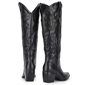 Pasuot Western Cowboy Boots for Women - Stylish Comfort