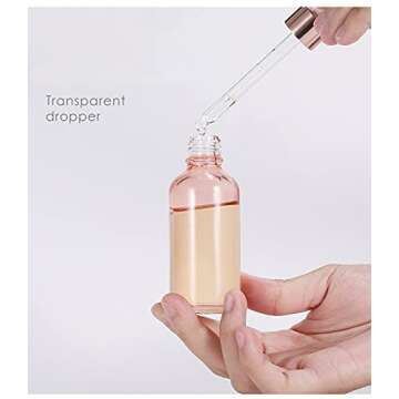 Lokusel Elegant Glass Dropper Bottles for Essentials