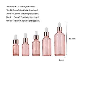 Lokusel Elegant Glass Dropper Bottles for Essentials