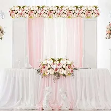 Artificial Peony Silk Flowers for Home Decor and Weddings