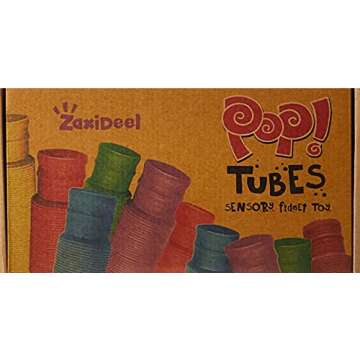 6 Pack Fidget Pop Tubes Toys for Kids