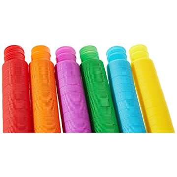 6 Pack Fidget Pop Tubes Toys for Kids