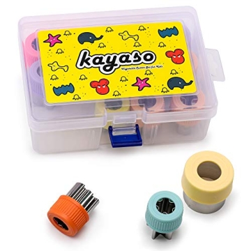 Kayaso Kids Vegetable Cutter Shapes Set, 15 Pcs Stainless Steel