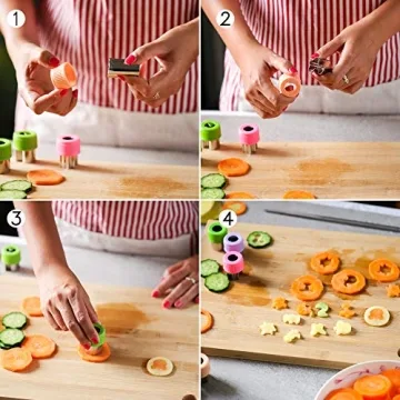 Kayaso Kids Vegetable Cutter Shapes Set, 15 Pcs Stainless Steel