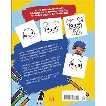 Draw with Art for Kids Hub Animals Paperback - A Creative Journey for Young Artists