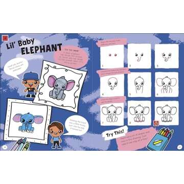 Draw with Art for Kids Hub Animals Paperback - Creative Fun for Kids