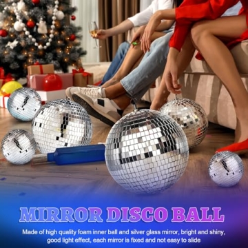 17 Pack Disco Ball Hanging Decorations for Every Celebration