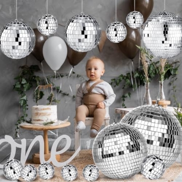 17 Pack Disco Ball Hanging Decorations for Every Celebration