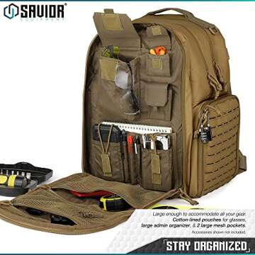 Savior Equipment Mobile Arsenal SEMA 27L Tactical Range Bag Backpack Pistol Case