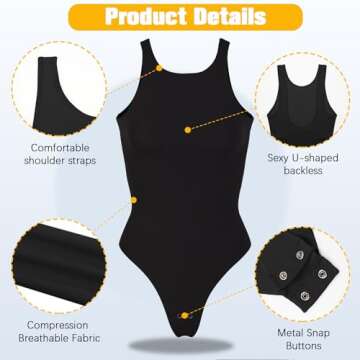 VVX Women's Tummy Control Bodysuit Enhances Curves Seamlessly