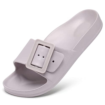 L LOUBIT Cloud Slides for Women with Arch Support Pillow Soft Recovery Sandals Lightweight Summer Be...