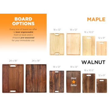 Custom Monogrammed Cutting Board Made in USA